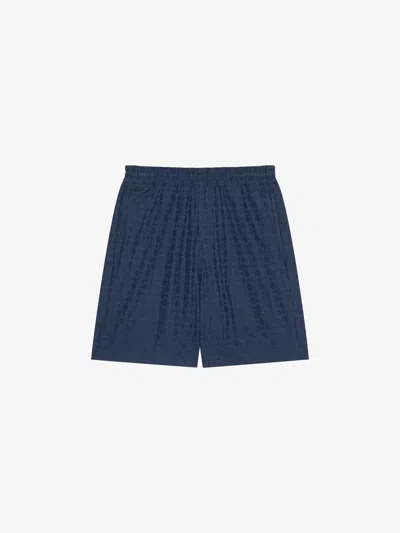 GIVENCHY BERMUDA SHORTS IN SHINY MONOGRAM 72 DENIM