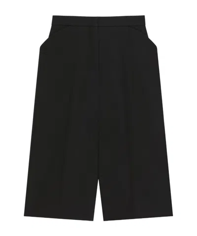 Givenchy Bermuda Wool Shorts In Black