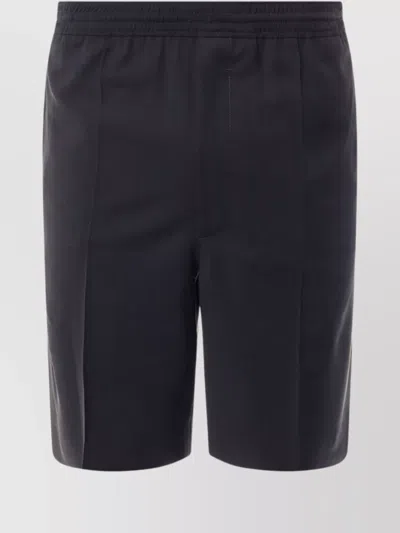 Givenchy Bermuda Wool Shorts Embroidered Pockets