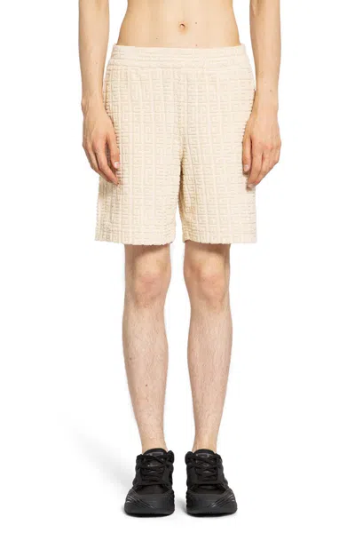 Givenchy Jacquard-pattern Bermuda Shorts In White