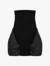 Givenchy Bi-material Bustier Draped Dress