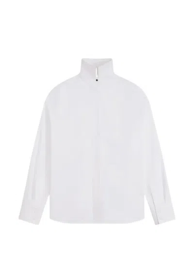 Givenchy Bib-front Oversized Blouse In White
