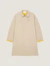 Givenchy Bicolor Car Coat In Cotton In Neutral