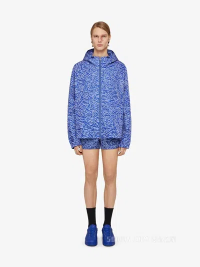 Givenchy Bicolor Fibres Shell Women's Jacket In Blue