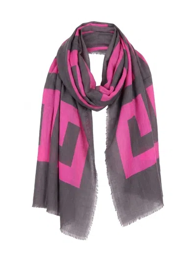Givenchy Bicolor Modal Square Scarf In Pink