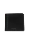 Givenchy 4g Leather Bi-fold Wallet In Black
