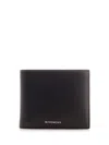 Givenchy Bifold Wallet In Black Leather Wallets Black In Black