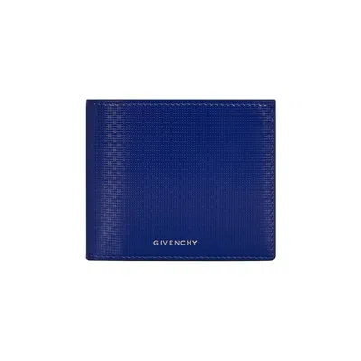 Pre-owned Givenchy Bifold Wallet 'saphire Blue'