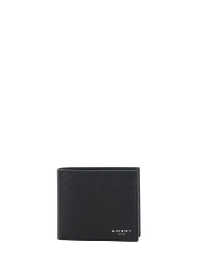 Givenchy Bi-fold Wallet With Embossed Logo In Black