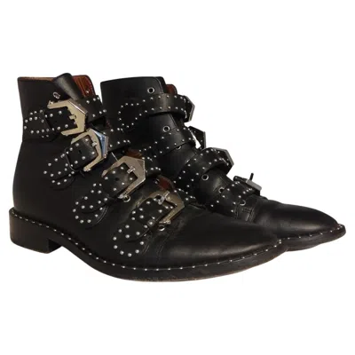 Pre-owned Givenchy Biker Half Boots It 39 In Black
