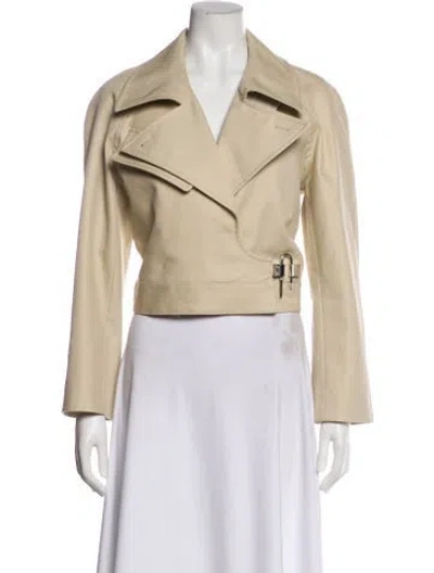 Pre-owned Givenchy Biker Jacket In Neutrals