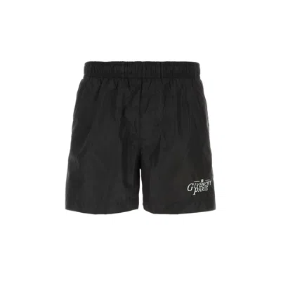 GIVENCHY GIVENCHY LOGO EMBROIDERED SWIM SHORTS