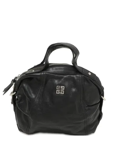 Pre-owned Givenchy Leather Satchel Bag In Black