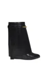 Givenchy Gold Hardware Wedge In Black