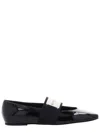 Givenchy Sliced Square Ballerinas In Patent Leather In Black