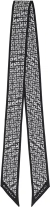 Givenchy Black 4g All Over Bandeau Scarf In Blue