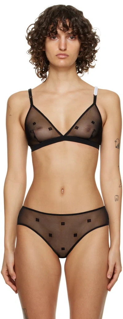 Givenchy Black 4g Bra In 001 Black