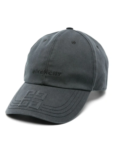 GIVENCHY BLACK 4G-EMBOSSED BASEBALL CAP
