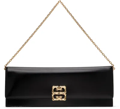 Givenchy Black 4g Liquid Clutch In 001-black