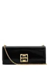 Givenchy Black Leather 4 G Liquid Shoulder Bag In Black