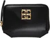 Givenchy Black 4g Liquid Zipped Wallet In 001-black