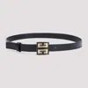 Givenchy 4g Logo Square Buckle Leather Belt In Blue