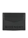 Givenchy Black 4g Nylon Card Holder In Black