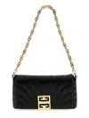 Givenchy Micro 4g Soft Quilted Metallic Leather Crossbody Bag In Black
