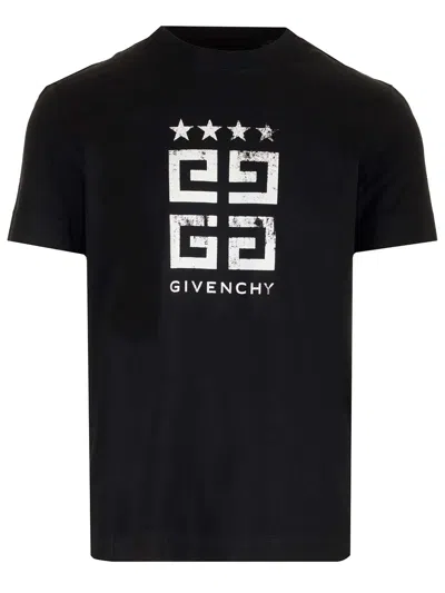 Givenchy 4g Stars T-shirt In Black