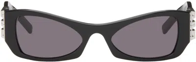 Givenchy 4g Sunglasses In Shiny Black /smoke