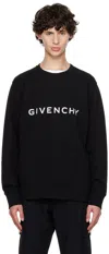 Givenchy Archetype Logo-intarsia Wool Jumper In 001-black