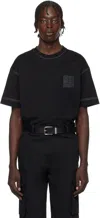 Givenchy 4g Patch Crewneck T-shirt In 004-black/white