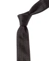 GIVENCHY GIVENCHY BLACK ALL OVER LOGO SILK TIE