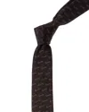GIVENCHY GIVENCHY BLACK ALL OVER LOGO SILK TIE