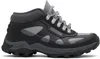 Givenchy Bogs Lace-up Low Sneakers In 002-black/grey