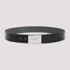 Givenchy Adjustable Reversible Metal Shape Belt In Black