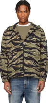 Givenchy Camouflage-print Cotton-canvas Hooded Jacket In 960-multicolored