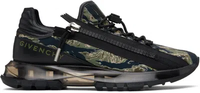 Givenchy Black & Khaki Spectre Sneakers In 016-black/khaki
