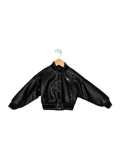 Pre-owned Givenchy Babies' Black And Multicolor Patterned Jacket With Front Snap Closure And Metallic Trim Accents