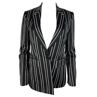 Pre-owned Givenchy Black And White Blazer Jacket, Size 40