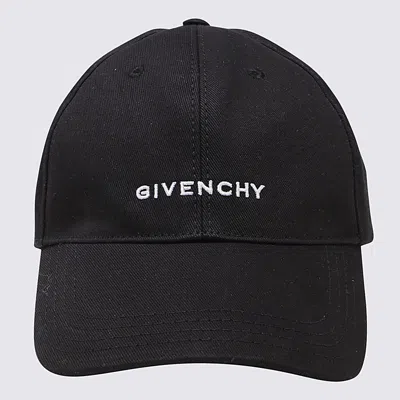 Givenchy Black And White Cotton Blend Baseball Cap