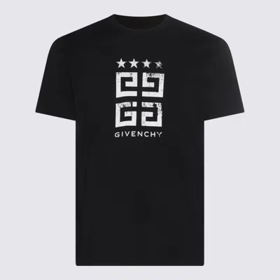 GIVENCHY GIVENCHY BLACK AND WHITE COTTON T-SHIRT