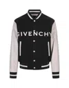 Givenchy Wool Bomber Jacket In Black