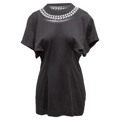 Pre-owned Givenchy Black & White  Cutout Cotton Mini Dress Size Us S