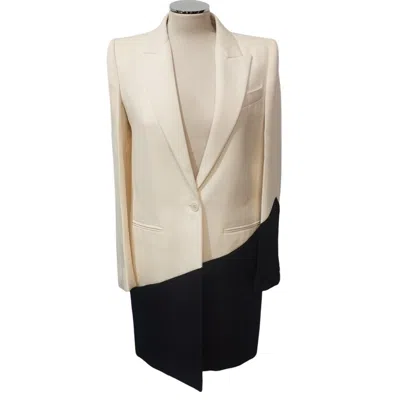 Pre-owned Givenchy Black & White Jacket/ Overcoat Fr 34 / It 38