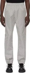 Givenchy Black & White Monogram 72 Jacquard Sweatpants In 004-black/white