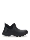 Givenchy Black Ankle Boots With 4g Motif In Rubber And Fabric Man