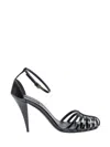 Givenchy Black Ankle-strap Heels In Black