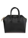 Givenchy Mini Antigona Bag In Box Leather In Black