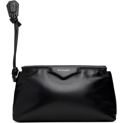 Givenchy Black Antigona Bomber Pouch In 001-black